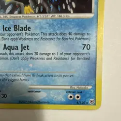 Pokemon TCG Empoleon 4/130 Diamond & Pearl Holo Rare Stage 2 Card 2007 - Image 5