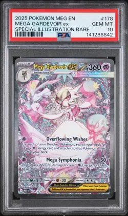 2025 POKEMON MEG SPECIAL ILLUSTRATION RARE #178 MEGA GARDEVOIR EX PSA 10 - Image 1