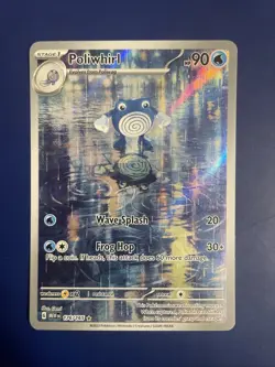 Pokemon Poliwhirl 176/165 Scarlet & Violet 151 Illustration Rare Holo NM/MINT - Image 1