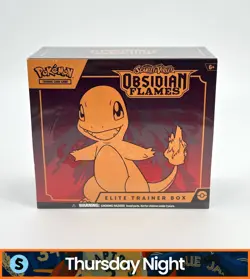 POKEMON TCG SCARLET & VIOLET OBSIDIAN FLAMES SEALED ELITE TRAINER BOX ETB - Image 1