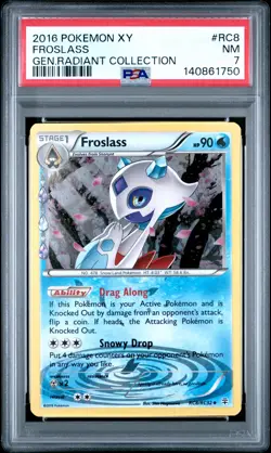 2016 POKEMON XY GENERATIONS RADIANT COLLECTION #RC8 FROSLASS PSA 7 - Image 1