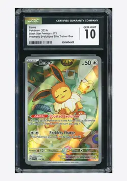 Pokemon CGC 10 GEM MINT Eevee Promo 2025 #173 SVP English #1 - Image 1