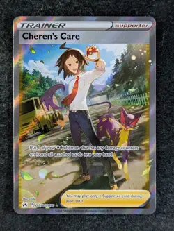 2023 Pokemon CHEREN'S CARE GG58/GG70 Crown Zenith Galarian Gallery Holo English - Image 1