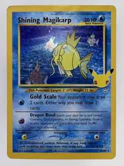 Pokemon Shining Magikarp 66/64 Holo Celebrations Classic Collection *Has Damage* - Image 1