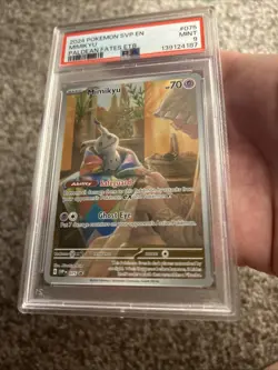 2024 POKEMON SVP EN-SV PALDEAN FATES ETB PROMO #075 MIMIKYU PSA 9 - Image 3