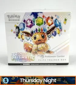 POKEMON CENTER TCG PRISMATIC EVOLUTIONS SEALED ELITE TRAINER BOX ETB - Image 1