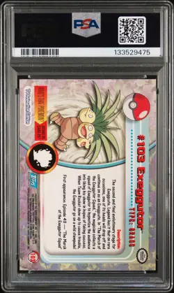 2000 TOPPS POKEMON TV ANIMATION SERIES 2 #103 EXEGGUTOR PSA 8 - Image 2