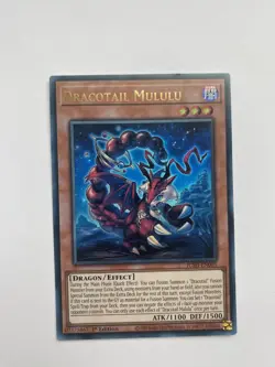 Dracotail Mululu JUSH-EN005 Ultra Rare Near Mint 1st Edition Yugioh - Image 1