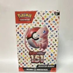 Pokemon TCG Scarlet & Violet 151 Booster Bundle Box English Mew 6 Booster Packs - Image 1