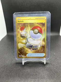 Pokemon Card Switch 206/165 Gold - Scarlet & Violet 151 Secret Rare - Image 1