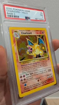 Pokemon Charizard Base Set 2 Holo Rare #4 PSA 7 - Image 4