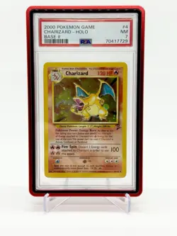2000 Pokemon Charizard #4 Holo Base Set 2 Holo - PSA 7 - Image 1