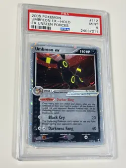PSA 9 Umbreon ex 112/115 Unseen Forces Holo rare set pokemon TGC LOW POP 2005 - Image 2