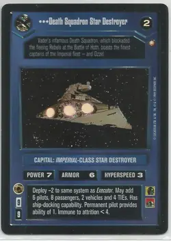 Star Wars Reflections CCG - "Death Squadron Star Destroyer" Foil Card - Image 1