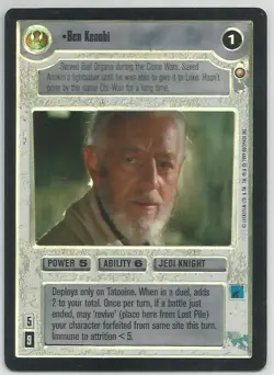 Star Wars Reflections CCG - Super Rare "Ben Kenobi" Foil Card - Image 1
