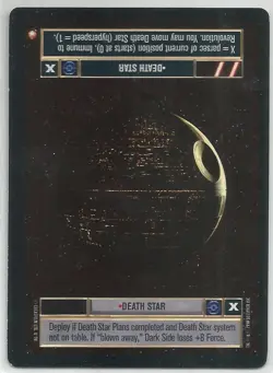 Star Wars Reflections CCG - Super Rare "Death Star" (Light Side) Foil Card - Image 1
