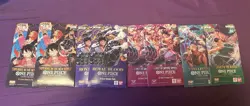 Bandai One Piece Card Game Sleeved Booster Pack Lot 8 English Sealed Condition - Image 1