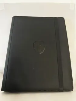 Black 9 Pocket Trading Card Binder for 540 Cards by Fabmaker Some Wear - Image 1