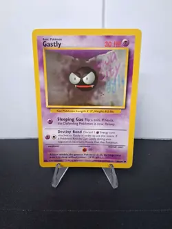 GASTLY - 50/102 - Base Set - Pokemon Card - LP - Image 1