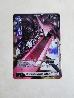 Omnimon Zwart Defeat BT5-112 Resurgence Booster (SEC) Digimon Card - Image 1