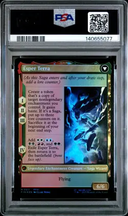 2025 MTG FINAL FANTASY EXTENDED ART-FOIL ESPER TERRA/TERRA MAGICAL ADEPT PSA 9 - Image 2