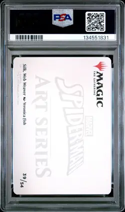 2025 MTG MARVEL'S SPIDER-MAN ART SERIES #39 SILK, WEB WEAVER PSA 10 - Image 2
