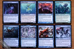 MTG Magic Set of 8 Blue Octopus Creatures Group *NM* Lorthos, the Tidemaker - Image 1