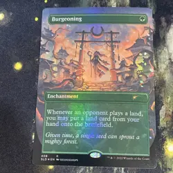 MTG Burgeoning (Borderless) Secret Lair Drop - Foil LP Magic: The Gathering #408 - Image 3