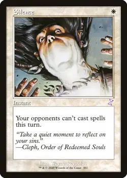 Silence x4, #302, MtG, Time Spiral Remastered, Special, Near Mint - Image 1