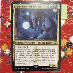 Tivit, Seller of Secrets Commander: Streets of New Capenna Regular Mythic 010 - Image 1