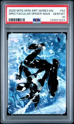 2025 MTG MARVEL'S SPIDER-MAN ART SERIES #52 SPECTACULAR SPIDER-MAN PSA 10 - Image 1