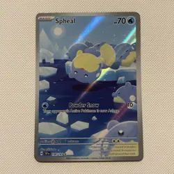 Pokemon TCG Spheal 199/191 Illustration Rare Sv08: Surging Sparks Holo MINT - Image 1
