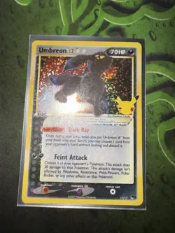 Pokemon TCG Umbreon Star POP Series 5 17/17 Ultra Rare Holo Darkness HP 70 - Image 1
