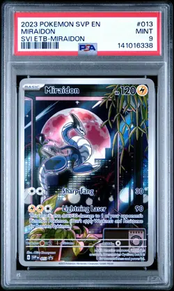 2023 POKEMON SCARLET & VIOLET ELITE TRAINER BOX #013 MIRAIDON PSA 9 - Image 1