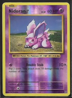 Nidoran 43/108 Reverse Holo Common XY Evolutions Pokemon TCG Near Mint - Image 1