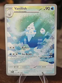 Vanillish 112/086 Sv: White Flare Holo Illustration Rare Near Mint Pokemon TCG - Image 1