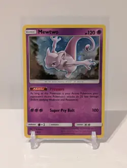 2016 Pokemon Black Star Promos Shining Legends Mewtwo #SM77 - Image 1