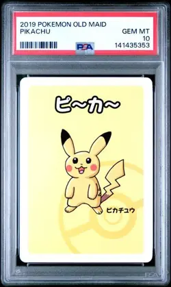 2018 POKEMON OLD MAID PIKACHU PSA 10 - Image 1