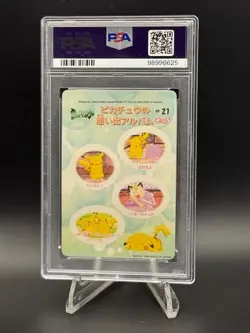 Pikachu & Others 1999 Bandai Sealdass PSA 9 Mint Pokemon Fancy Graffiti #21 - Image 2