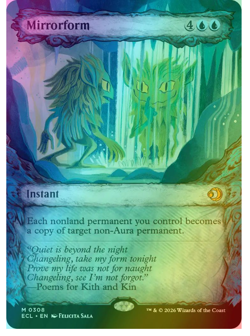 Mirrorform - Foil - Showcase Lorwyn Eclipsed MTG - Image 1
