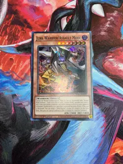 Yugioh! Junk Warrior/Assault Mode BPRO-EN007 Super Rare 1st Edition Near Mint - Image 1