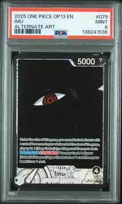2025 ONE PIECE OP13-CARRYING ON HIS WILL ALTERNATE ART #079 IMU PSA 9 - Image 1