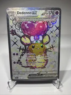 Pokemon TCG Paldea Evolved Dedenne EX Ultra Rare Holo 239/193 - Image 1
