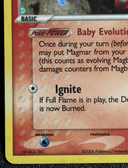 Magby 58/92 Yuka Morii Art - Stamped Holo - Pokemon TCG: EX Legend Maker - LP/MP - Image 5