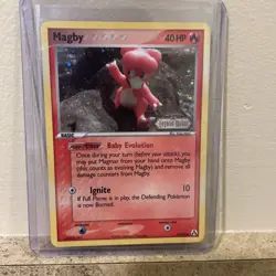 Pokemon TCG Magby 58/92 EX Legend Maker Reverse Holo Stamped 2006 - Image 1