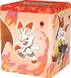 Pokemon - Feuer Stapelbare Stacking Tin Glurak DE - 3 Booster Packs - NEU OVP - Image 2