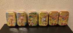 6 x Pokemon 151 Mini Tin Boxen - Karmesin & Purpur - in OVP - sealed -deutsch - - Image 1