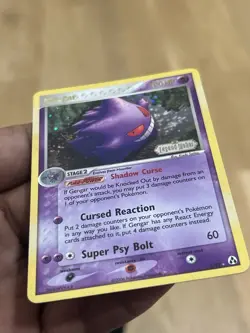 Pokemon TCG Gengar 5/92 EX Legend Maker 2006 Reverse Holo Rare Stamped Card NM - Image 1