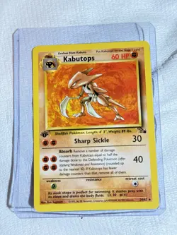 Pokemon TCG Kabutops Fossil 24/62 Regular 1st Edition Rare NM - Image 1