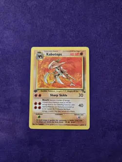 Pokemon TCG - Kabutops - 24/62 - Fossil 1st Edition Rare WOTC NM - Image 1
